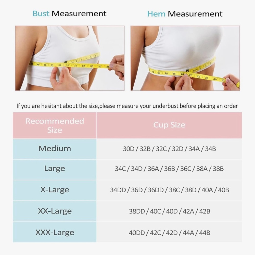 Set of 6 Amazon Women's Wireless Sports/Post-Surgery bras - Picture 7 of 8